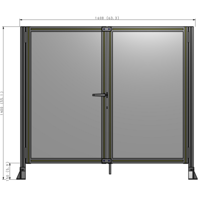 J4-1400-1600-0150-TYPTA GUARDING PANEL 1400MM TALL X 1600MM WIDE 1/4'' POLYCARBONATE