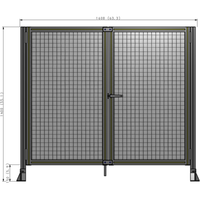 J4-1400-1600-0150-UYMTK GUARDING PANEL 1400MM TALL X 1600MM WIDE 1" MESH