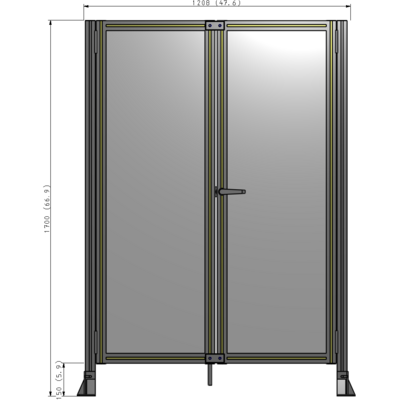J4-1700-1200-0150-UYPTA GUARDING PANEL 1700MM TALL X 1200MM WIDE 1/4'' POLYCARBONATE