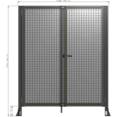 J4-1700-1400-0150-UYMTK GUARDING PANEL 1700MM TALL X 1400MM WIDE 1" MESH
