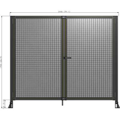 J4-1700-2000-0150-UYMTK GUARDING PANEL 1700MM TALL X 2000MM WIDE 1" MESH