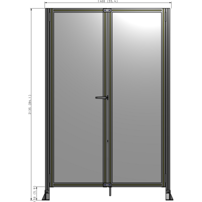 J4-2135-1400-0150-TYPTK GUARDING PANEL 2135MM TALL X 1400MM WIDE 1/4'' POLYCARBONATE