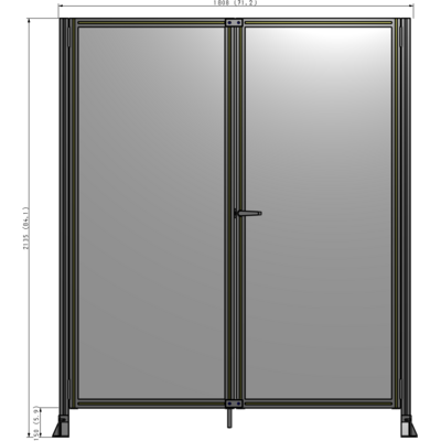 J4-2135-1800-0150-UYPTA GUARDING PANEL 2135MM TALL X 1800MM WIDE 1/4'' POLYCARBONATE