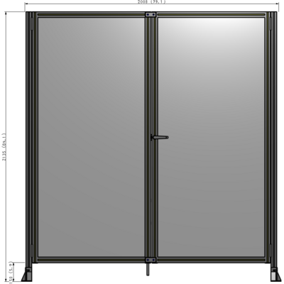 J4-2135-2000-0150-UYPTK GUARDING PANEL 2135MM TALL X 2000MM WIDE 1/4'' POLYCARBONATE