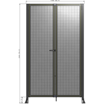 J4-2400-1400-0150-TYMTA GUARDING PANEL 2400MM TALL X 1400MM WIDE 1" MESH