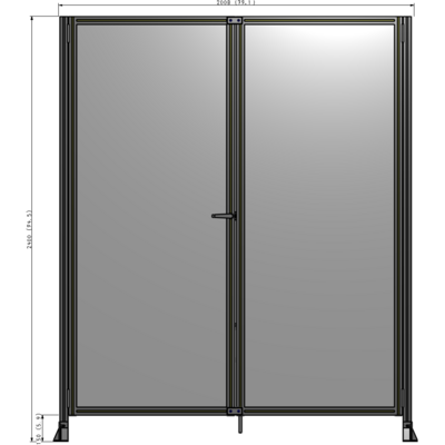 J4-2400-2000-0150-TYPTA GUARDING PANEL 2400MM TALL X 2000MM WIDE 1/4'' POLYCARBONATE