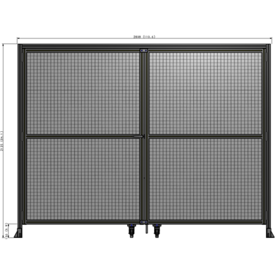 J5-2135-2800-0150-TYMTK GUARDING PANEL 2135MM TALL X 2800MM WIDE 1" MESH