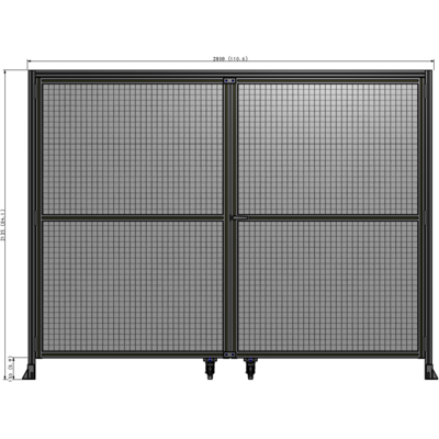 J5-2135-2800-0150-UYMTK GUARDING PANEL 2135MM TALL X 2800MM WIDE 1" MESH