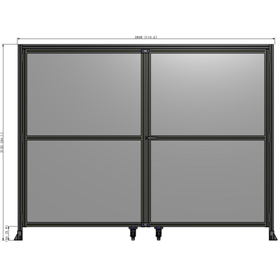 J5-2135-2800-0150-UYPTK GUARDING PANEL 2135MM TALL X 2800MM WIDE 1/4'' POLYCARBONATE