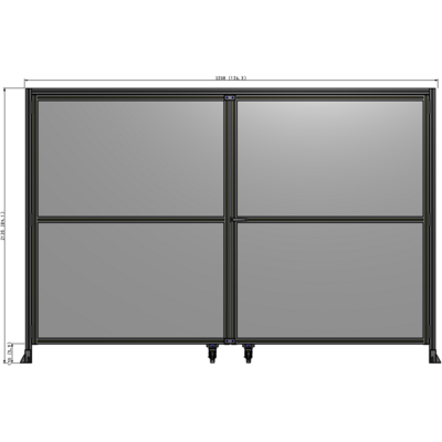 J5-2135-3200-0150-UYPTA GUARDING PANEL 2135MM TALL X 3200MM WIDE 1/4'' POLYCARBONATE