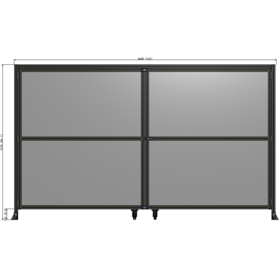 J5-2135-3600-0150-UYPTK GUARDING PANEL 2135MM TALL X 3600MM WIDE 1/4'' POLYCARBONATE