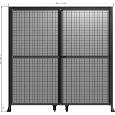 J5-2400-2400-0150-UYMTA GUARDING PANEL 2400MM TALL X 2400MM WIDE 1" MESH