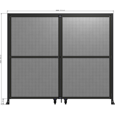 J5-2400-2800-0150-TYMTA GUARDING PANEL 2400MM TALL X 2800MM WIDE 1" MESH