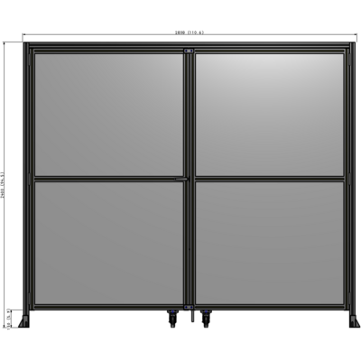 J5-2400-2800-0150-TYPTA GUARDING PANEL 2400MM TALL X 2800MM WIDE 1/4'' POLYCARBONATE