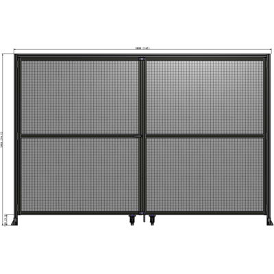 J5-2400-3600-0150-TYMTK GUARDING PANEL 2400MM TALL X 3600MM WIDE 1" MESH