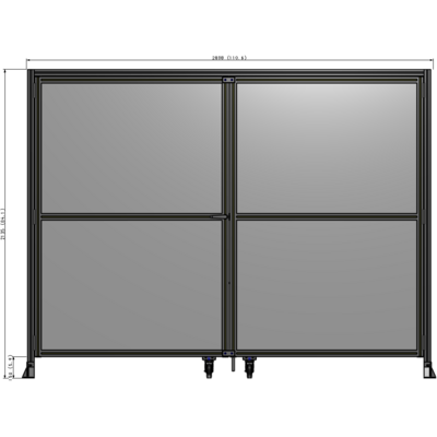 J7-2135-2800-0150-TYPTA GUARDING PANEL 2135MM TALL X 2800MM WIDE 1/4'' POLYCARBONATE