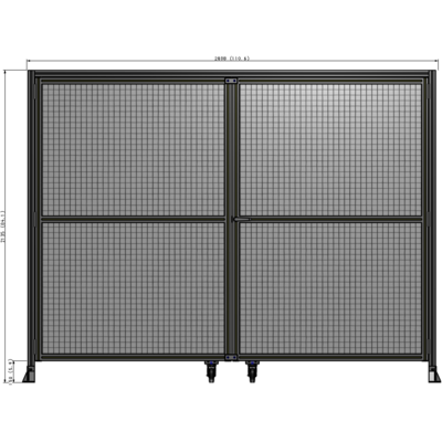 J7-2135-2800-0150-UYMTK GUARDING PANEL 2135MM TALL X 2800MM WIDE 1" MESH