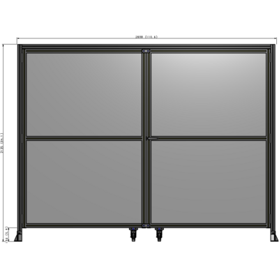 J7-2135-2800-0150-UYPTA GUARDING PANEL 2135MM TALL X 2800MM WIDE 1/4'' POLYCARBONATE