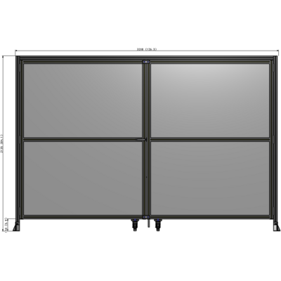 J7-2135-3200-0150-TYPTK GUARDING PANEL 2135MM TALL X 3200MM WIDE 1/4'' POLYCARBONATE