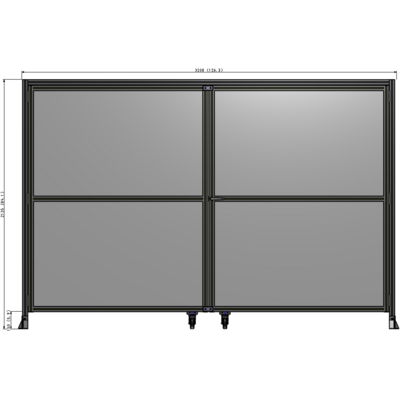 J7-2135-3200-0150-UYPTA GUARDING PANEL 2135MM TALL X 3200MM WIDE 1/4'' POLYCARBONATE