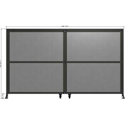 J7-2135-3600-0150-UYMTA GUARDING PANEL 2135MM TALL X 3600MM WIDE 1" MESH