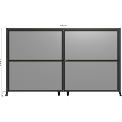 J7-2135-3600-0150-UYPTA GUARDING PANEL 2135MM TALL X 3600MM WIDE 1/4'' POLYCARBONATE