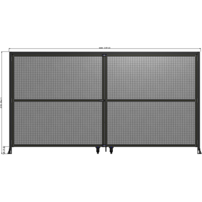 J7-2135-4000-0150-TYMTA GUARDING PANEL 2135MM TALL X 4000MM WIDE 1" MESH