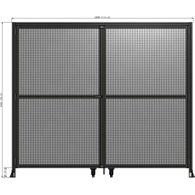 J7-2400-2800-0150-TYMTK GUARDING PANEL 2400MM TALL X 2800MM WIDE 1" MESH