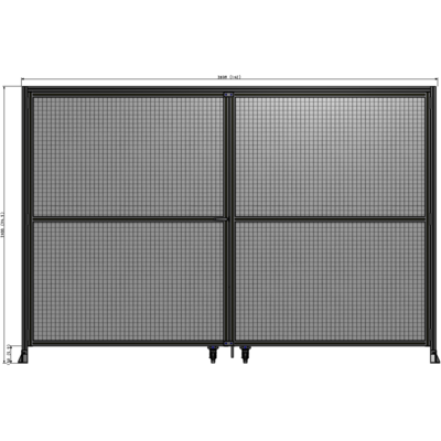 J7-2400-3600-0150-TYMTA GUARDING PANEL 2400MM TALL X 3600MM WIDE 1" MESH