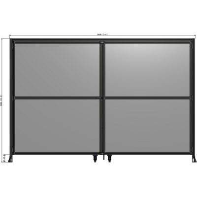 J7-2400-3600-0150-TYPTK GUARDING PANEL 2400MM TALL X 3600MM WIDE 1/4'' POLYCARBONATE