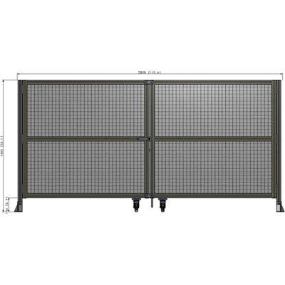 J8-1400-2800-0150-TYMTA GUARDING PANEL 1400MM TALL X 2800MM WIDE 1" MESH