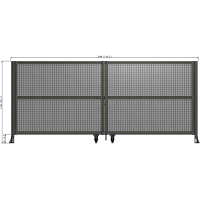 J8-1400-3200-0150-TYMTA GUARDING PANEL 1400MM TALL X 3200MM WIDE 1" MESH