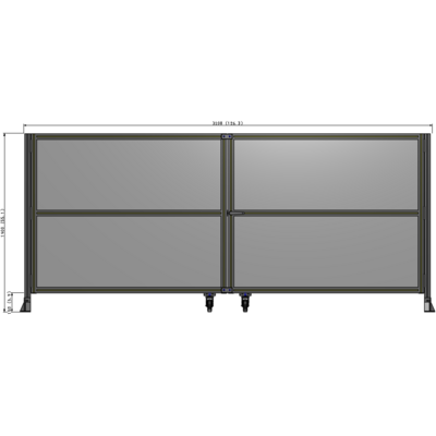 J8-1400-3200-0150-UYPTA GUARDING PANEL 1400MM TALL X 3200MM WIDE 1/4'' POLYCARBONATE