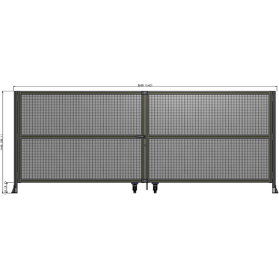 J8-1400-3600-0150-TYMTK GUARDING PANEL 1400MM TALL X 3600MM WIDE 1" MESH