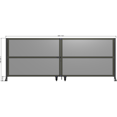J8-1400-3600-0150-TYPTA GUARDING PANEL 1400MM TALL X 3600MM WIDE 1/4'' POLYCARBONATE