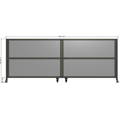 J8-1400-3600-0150-UYPTK GUARDING PANEL 1400MM TALL X 3600MM WIDE 1/4'' POLYCARBONATE