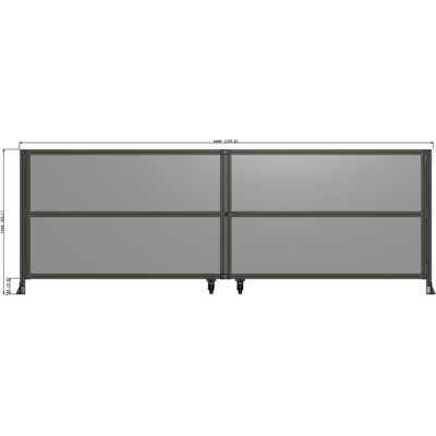 J8-1400-4000-0150-UYPTK GUARDING PANEL 1400MM TALL X 4000MM WIDE 1/4'' POLYCARBONATE