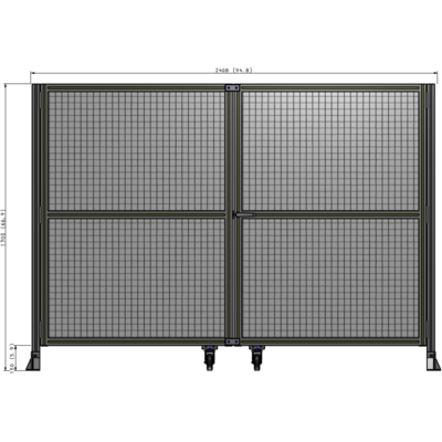 J8-1700-2400-0150-UYMTK GUARDING PANEL 1700MM TALL X 2400MM WIDE 1" MESH