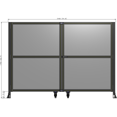 J8-1700-2400-0150-UYPTK GUARDING PANEL 1700MM TALL X 2400MM WIDE 1/4'' POLYCARBONATE
