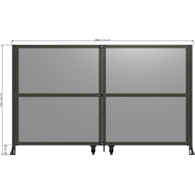 J8-1700-2800-0150-TYPTK GUARDING PANEL 1700MM TALL X 2800MM WIDE 1/4'' POLYCARBONATE