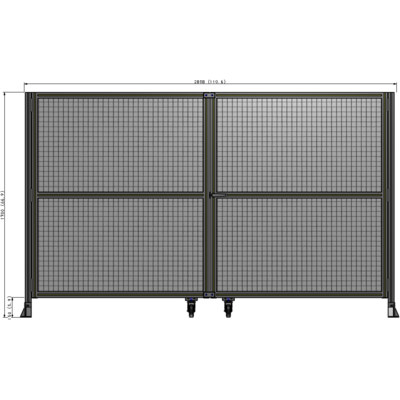 J8-1700-2800-0150-UYMTA GUARDING PANEL 1700MM TALL X 2800MM WIDE 1" MESH
