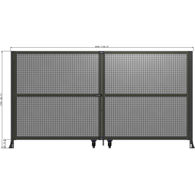 J8-1700-3200-0150-TYMTA GUARDING PANEL 1700MM TALL X 3200MM WIDE 1" MESH