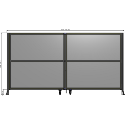 J8-1700-3200-0150-TYPTK GUARDING PANEL 1700MM TALL X 3200MM WIDE 1/4'' POLYCARBONATE