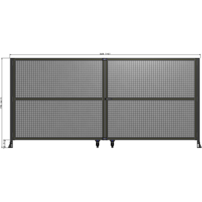 J8-1700-3600-0150-UYMTA GUARDING PANEL 1700MM TALL X 3600MM WIDE 1" MESH