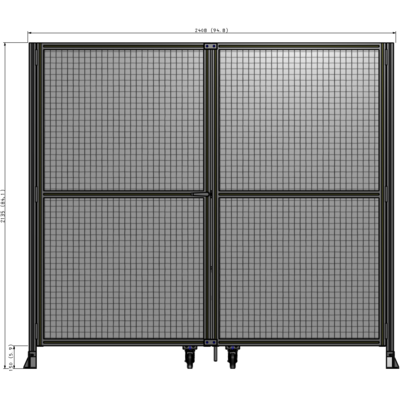 J8-2135-2400-0150-TYMTA GUARDING PANEL 2135MM TALL X 2400MM WIDE 1" MESH