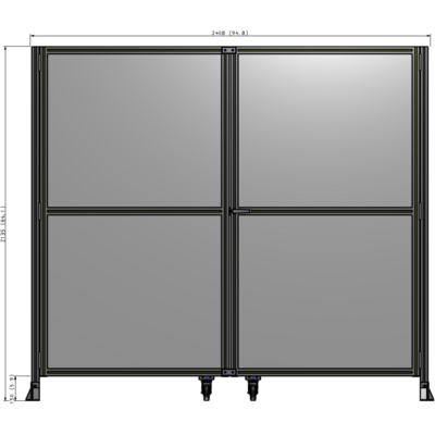 J8-2135-2400-0150-UYPTA GUARDING PANEL 2135MM TALL X 2400MM WIDE 1/4'' POLYCARBONATE
