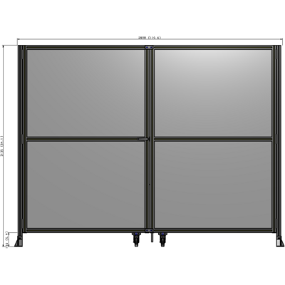 J8-2135-2800-0150-TYPTA GUARDING PANEL 2135MM TALL X 2800MM WIDE 1/4'' POLYCARBONATE