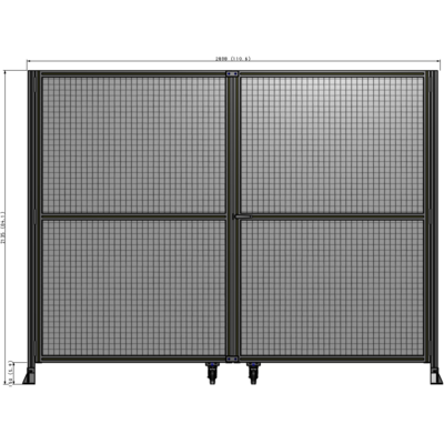 J8-2135-2800-0150-UYMTK GUARDING PANEL 2135MM TALL X 2800MM WIDE 1" MESH