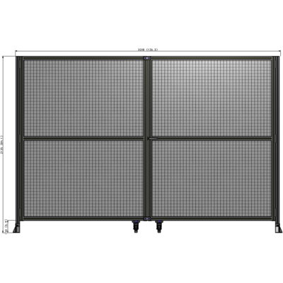 J8-2135-3200-0150-UYMTA GUARDING PANEL 2135MM TALL X 3200MM WIDE 1" MESH