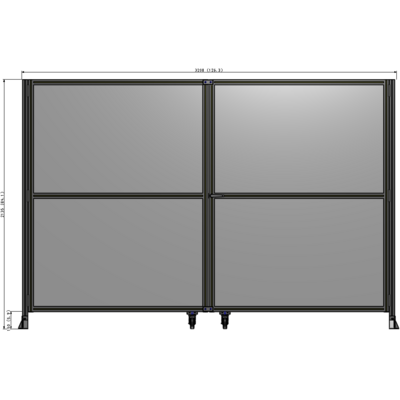J8-2135-3200-0150-UYPTK GUARDING PANEL 2135MM TALL X 3200MM WIDE 1/4'' POLYCARBONATE